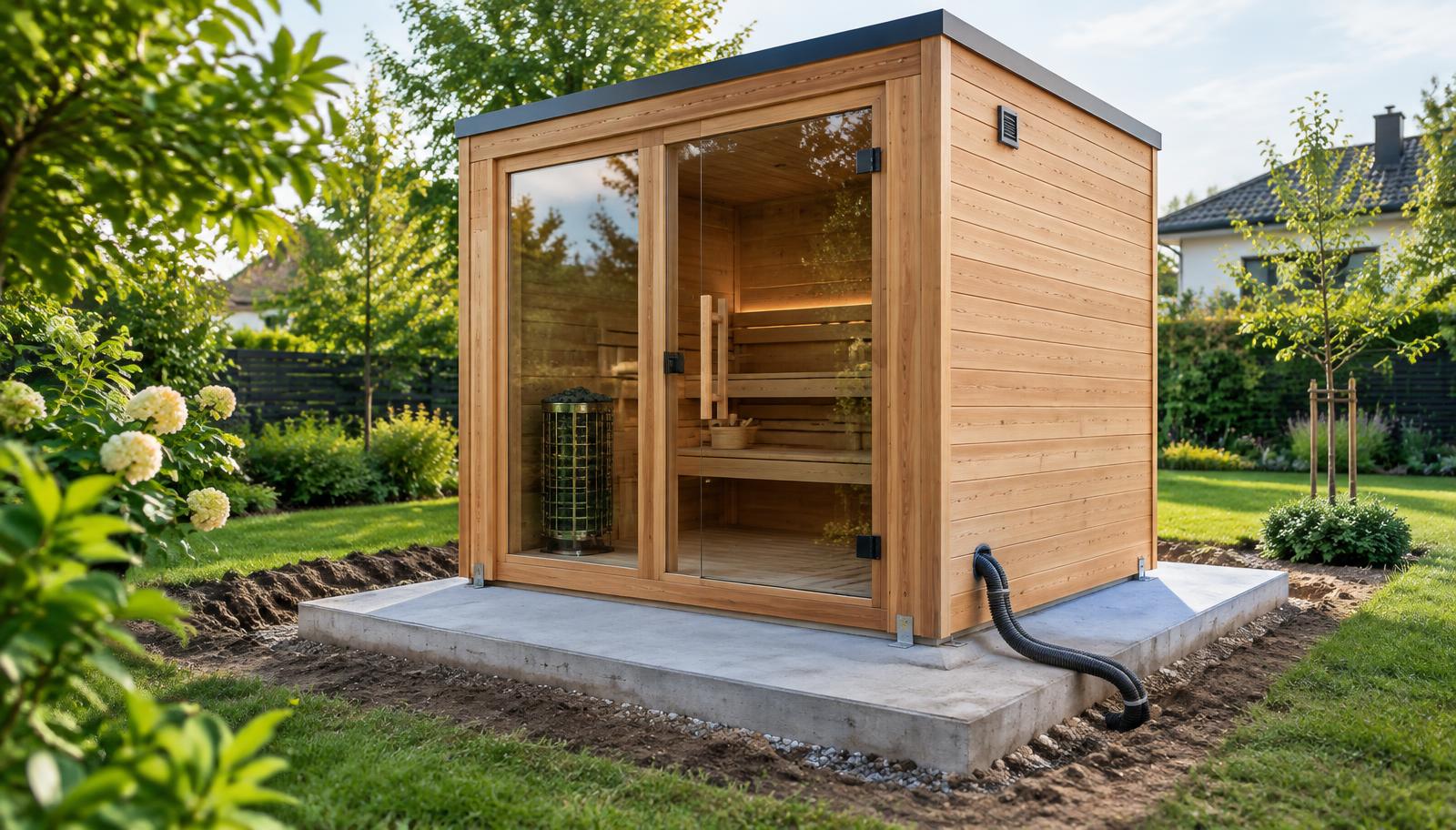 Gartensauna kaufen: Genehmigung, Fundament, Strom und die 7 Fehler, die am teuersten werden